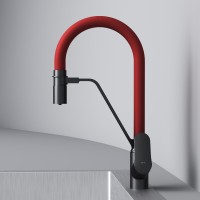 Смеситель для кухни с каналом для питьевой воды и гибким красным изливом Am.Pm Like F8007828
