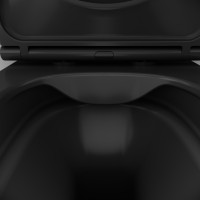 Унитаз подвесной FlashClean с сиденьем микролифт AM.PM FUNC C8F1700MBSC черный матовый