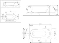 Панель фронтальная (универсальная) для ванн Am.Pm Joy/Spirit 150 см