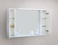 Зеркало-шкаф BelBagno MARINO-SPC-1200/750-2A-BL-P с подсветкой