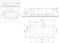 Декоративная боковая панель для ванны AM.PM ADMIRE (190х90) W1AA-190-090W-S
