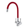 Смеситель Lemark Comfort LM3075C-Red для кухни с подключ. к фильтру с питьевой водой, хром красный