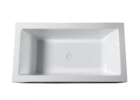 Акриловая ванна отдельностоящая ABBER AB9411-1.7 160х80 белая матовая 
