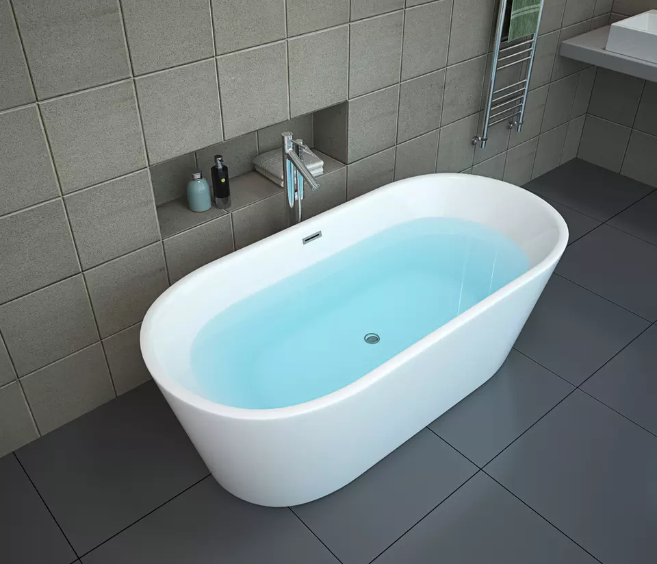 Ванна vettore w акриловая приставная Cerutti Spa (1700x750x560). Овальная ванна.