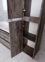 Шкаф-пенал для ванной BelBagno KRAFT-1600-2A-SC-PP-R  (подвесной) правый Pino Pasadena