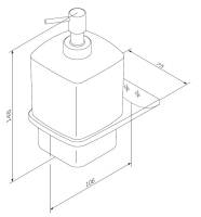 Стеклянный диспенсер для жидкого мыла настенный Am.Pm INSPIRE 2.0 A50A36900