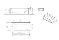 Декоративная фронтальная панель для ванны 180х80 см AM.PM Spirit W72A-180-080W-P2
