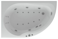 Акриловая ванна Акватек Вирго VIR150-0000025 150x100 R, с фронтальным экраном