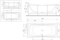 Декоративная фронтальная панель Am.Pm Sensation для ванны (180х80 см)