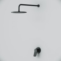 Встраиваемый смеситель для душа, верхний душ с держателем AM.PM X-Joy FB85A2R002 черный